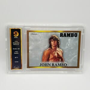 2024 RAMBO Keepsake Collection Trading Card Gold #273 RAMBO III Graded 9 Mint